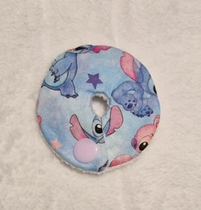Stitch & Angel Tubie / Tummy Pad G-tube, PEG, J-tube, PEGJ, Suprapubic Catheter - Picture 1 of 3