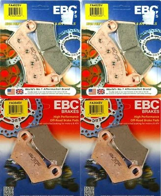 Комплект передних и задних тормозных колодок EBC heavy FA452SV FA354SV для различных Polaris Ranger - Изображение 1 из 3