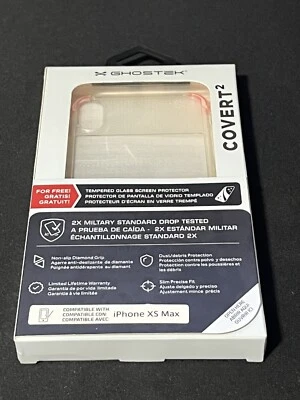 iPhone XS Max Clear Case Silicone Apple iPhoneX XR XS Phone Cover Ghostek COVERT - Image 1 of 2