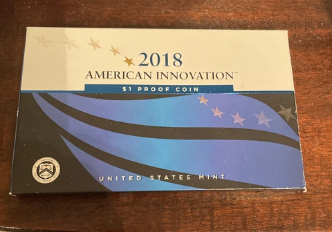 2018 American Innovation $1 Proof Coin 1st in Series George Washington Cover