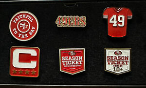 2023 San Francisco 49ers Season Ticket Member Gift Pin Set — New