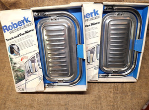 NOS Vintage Roberk Accessory WEST COAST Jr MIRRORS snap away gm chevy ford dodge