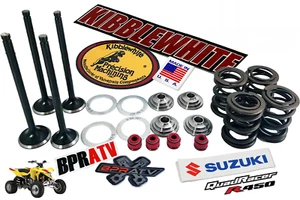 Suzuki LTR 450 Kibblewhite Intake Exhaust Valves Titanium Spring Kit & RED Seals - Picture 1 of 24