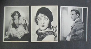 Lot of 3 W618 Motion Picture Stars, Kashin Trading Cards, 1920s - Picture 1 of 1