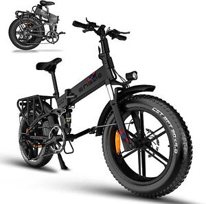 20" 1000W Folding Electric Bicycle Fat Tire 16AH Mountain Bike UL2849Certified