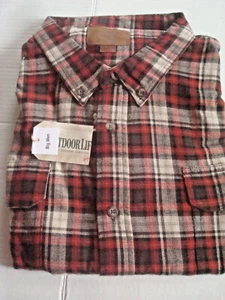 Camisa de franela grande para hombre vida al aire libre Russet talla 3X nueva con etiquetas - Imagen 1 de 4