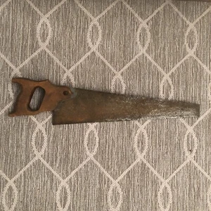 Vintage Wooden Handle Saw 20" One Screw Handle with Nut - Picture 1 of 11