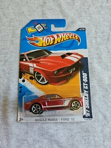 2012 Hot Wheels 67 SHELBY GT-500 Red 114/247 LITTLE BEND Muscle Mania Ford KMART - Picture 1 of 5