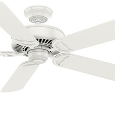 Casablanca Fan 54 inch Traditional Fresh White Ceiling Fan with Remote Control