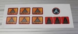 Bally DR WHO Pinball Machine Drop Target Decal Set - Picture 1 of 1
