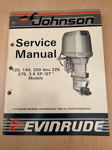 1987 CU 120 140 200 225 275Hp 3.6 XP/GT Johnson Evinrude Service Manual 507619 - Picture 1 of 1