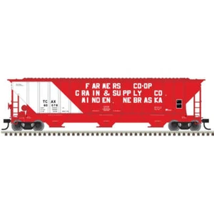 Atlas Trainman HO Scale Transport Corp of Amercia 60078 Thrall 4750 Covered Hopp - Picture 1 of 1
