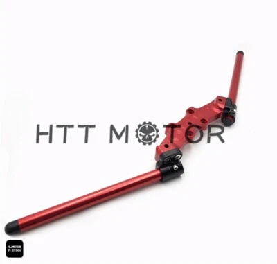 Para DUCATI Monster 696/796/1100 CLIPON PLACA ADAPTADORA Y Kit de Manillar CNC Rojo Foto 1 de 4