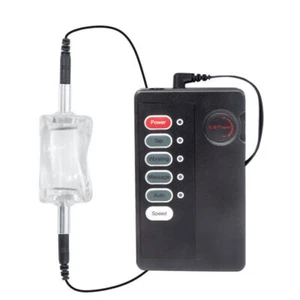 NUEVO Estirador de Pene Eléctrico Potenciador-Bola-Escroto-Anillo-Retraso-Eyaculación Masculino - Imagen 1 de 13