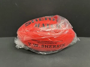 AFL SHERRIN MATCH RED AUSTRALIAN LEATHER FOOTBALL - Premiers Grand Final MCG MCC - Picture 1 of 2