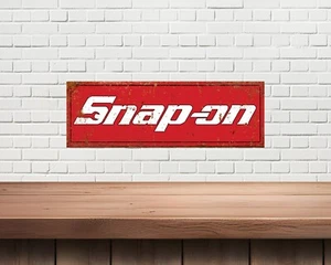 Snap On, Blechschild, rustikale Optik, Garage, Werkzeugkoffer - Bild 1 von 1
