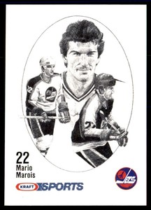1986-87 Kraft Drawings Mario Marois Winnipeg Jets #NNO