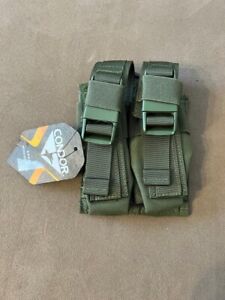 CONDOR 191063-001 MOLLE Double Flash Bang Utility Multipurpose Pouch OD Green