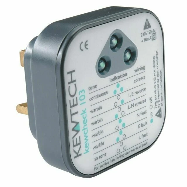 Kewtech KEWCHECK103 Socket Tester
