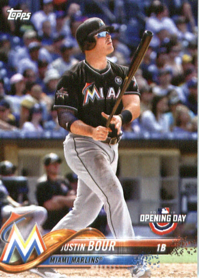 2018 Topps Opening Day #171 Justin Bour Miami Marlins - Image 1 of 1