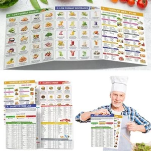 2 Set Diabetes Lebensmittelliste laminierter Mahlzeitenplaner für die Gesundheit - Bild 1 von 10