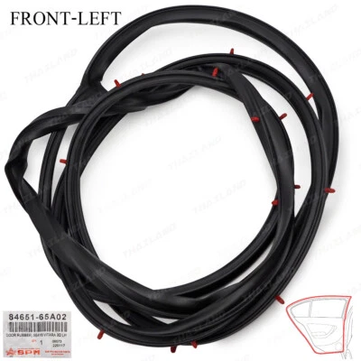 Front Left Door Rubber Seal Weatherstrip For Suzuki Vitara 2 Dr 1989 - 1995 - Image 1 of 4