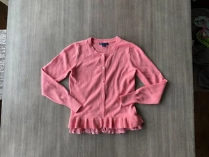 Gap Girls Red Sweater Cardigan Top Size L(10) - Picture 1 of 3