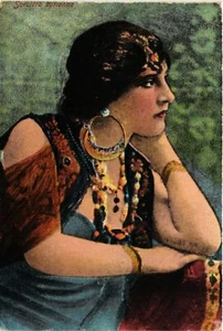 PC CPA ARABISCHE TYPEN UND SZENEN, SORCIÉRE SYRIENNE, alte Postkarte (b17430) - Bild 1 von 2