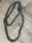 Vintage moss agate necklace bead Bin 13
