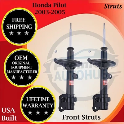 KYB OEM Front Left & Right Struts For 2003-2005 Honda Pilot Lifetime Warranty - Изображение 1 из 4