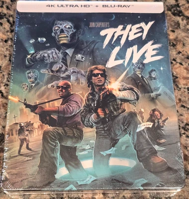 They Live 4K UHD + Blu-ray Steelbook  Brand New **FREE SHIPPING** - Image 1 of 4