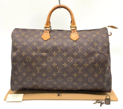 Auténtico bolso de mano Louis Vuitton Speedy 40 M41522 con monograma con bolso para el busto/bloqueo NS111568 Foto 1 de 4