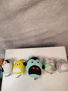 Peluche Squishmallows giocattoli morbidi x 5 Drake Squishville regali di Natale Natale - Foto 1 di 10