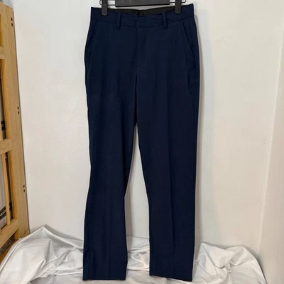 Boys Van Heusen Blue Check Suit Pants Formal 16R Good - Image 1 of 4