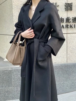 Abrigo de lana de agua de cachemir de doble cara Max Mara para mujer Foto 1 de 4