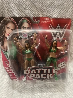 WWE Mattel Bella Twins Battle Pack 38 Nikki & Brie Bella "The Bella Twins" 2015 - Image 1 of 4
