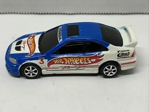 HOT WHEELS HONDA CIVIC SI 100% SUPER STREET METALLIC BLUE VARIANT VHTF LOOSE - Picture 1 of 6