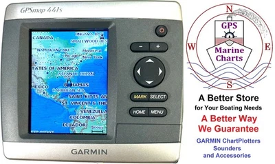 NEW GARMIN GPSmap 441s ChartPlotter GPS Navigation, Sonar Sounder FishFinder NEW - Image 1 of 4