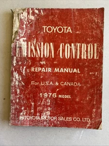 1976 TOYOTA EMISSION CONTROL REPAIR MANUAL #98135 FOR US & CANADA - Foto 1 di 1
