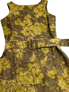 Betty Jackson Black Floral Print Sleeveless Midi Dress - Picture 1 of 6