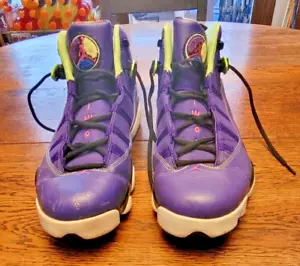 Größe 13 Herren Nike Air Jordan 6 Ringe Bel Air Lila Basketballschuhe Turnschuhe - Bild 1 von 12