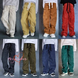 1/4 1/3 Uncle ID BJD Clothes American Corduroy Pants Drawstring Trousers 9Colors - Picture 1 of 18