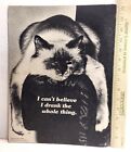 1973 Ron Thompson kitschy CAT Stand-up heavy Cardboard Photo 11X14.5 Whole thing