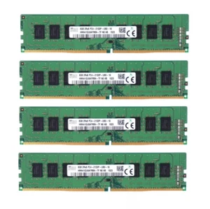New Hynix 32GB (4X8GB) DDR4 2133MHz PC4-17000 UDIMM Memory Ram HMA41GU6AFR8N-TF - Picture 1 of 5