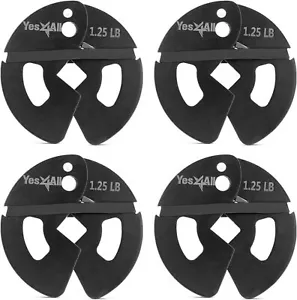 Fractional Weight Plates Set, Available In Steel And Rubber, Set of 4 Plates - Picture 1 of 7