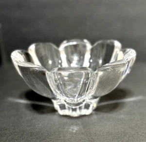 Mikasa Crystal Zinnia Bowl Clear 6"w Petal Shape Candy/Nut/Trinket/Candle - Picture 1 of 11