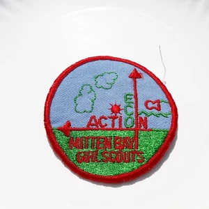 Mitten Bay Girl Scouts Eco Action 3" Round Patch - Picture 1 of 1
