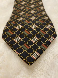Burberry Dark Blue/black And Green Plaid Tie Made In Italy 3.5x 60 Long - Picture 1 of 7