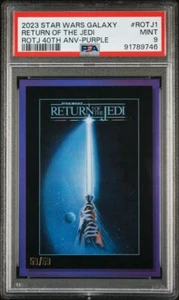 2023 Star Wars Galaxy Return of the Jedi 40th Ann. Poster Purple 50/50 🔥🔥PSA 9 - Picture 1 of 2