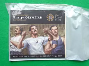 Royal Mint 2008 The 4th Olympiad Brilliant Uncirculated £2 Two Pound Coin Sealed - Picture 1 of 2